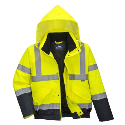 Jacheta Bomber HiVis Two Tone galben/navy marime XL