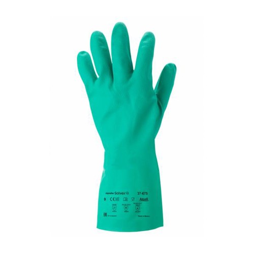 Manusi nitril Ansell AlphaTec Sol-Vex 37-675, 330 mm, marime 7