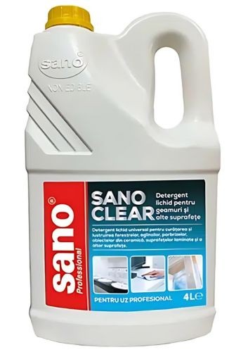 Detergent Sano pentru geamuri si oglinzi, 4 l