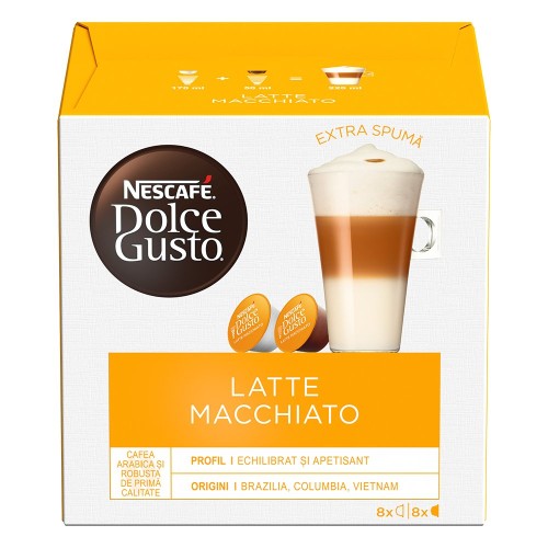 Capsule Nescafe Dolce Gusto Latte Macchiato, 16 capsule/cutie