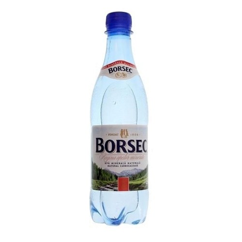 Apa minerala carbogazoasa Borsec, 0.5 l, 12 sticle/bax