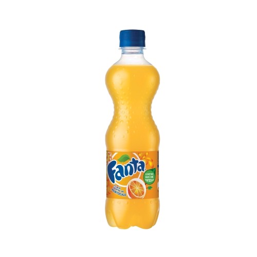 Bautura racoritoare carbogazoasa Fanta, portocale, 0.5 l, 12 sticle/bax