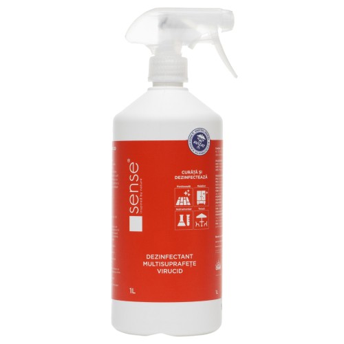 Dezinfectant lichid pentru suprafete Sense, virucid, 1 l