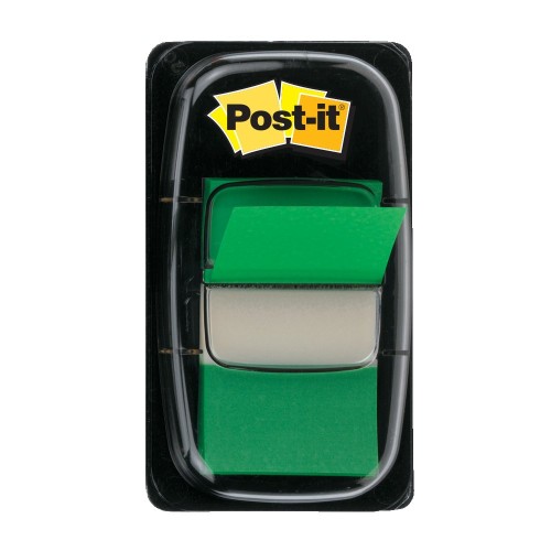 Index Clasic Post-it®, verde, 25,4 mm x 43,2 mm, 50 file, 1 bucata/pachet