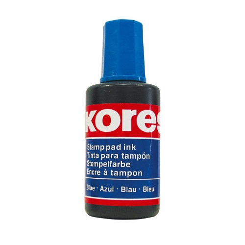Tus pentru stampila automata/de cauciuc fara ulei Kores. 27 ml, albastru