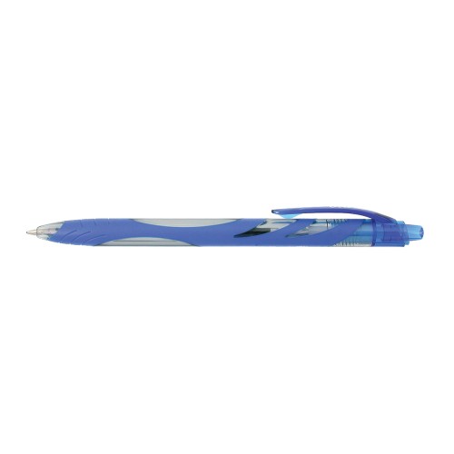 Pix cu mecanism Zebra Ola, corp plastic, varf 1 mm, culoarea scrierii albastru