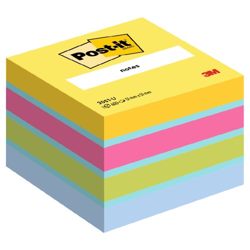 Minicub notite adezive Post-it Ultra, 51 x 51 mm 400 file/cub, 100% PEFC