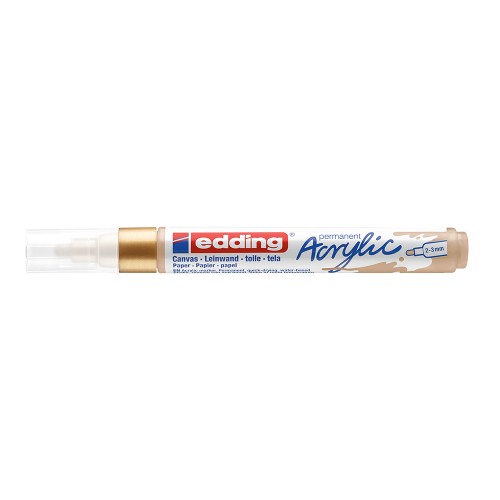 Marker acrilic Edding 5100, varf 2-3 mm, auriu
