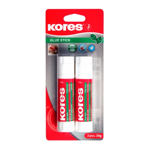 Lipici solid Kores, 8 g, 2 bucati/blister