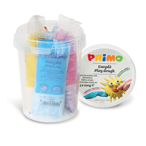 Plastelina moale Morocolor Primo, galeata cu 3 culori asortate