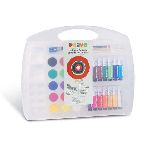 Tempera Morocolor Primo, cutie din plastic, 14 tuburi tempera, 15 acuarele