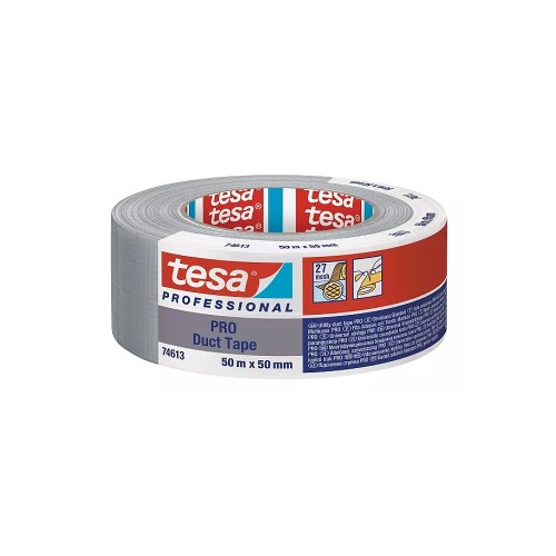 Banda adeziva, Tesa, Pro Duct Tape, argintiu, 50mm x 50m