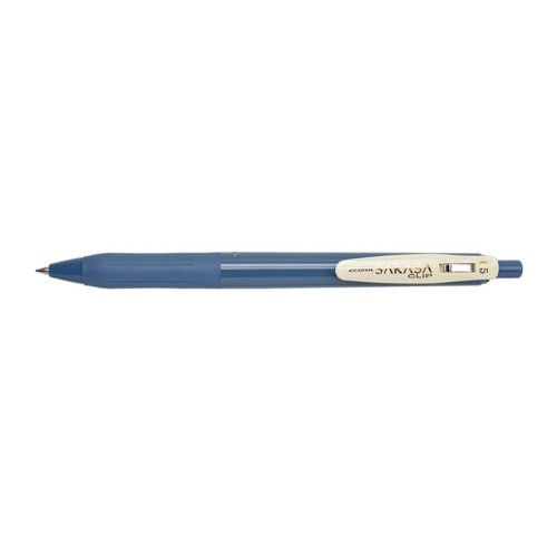 Pix cu mecanism Zebra Sarasa Clip Vintage, varf 0.5 mm, scriere albastru