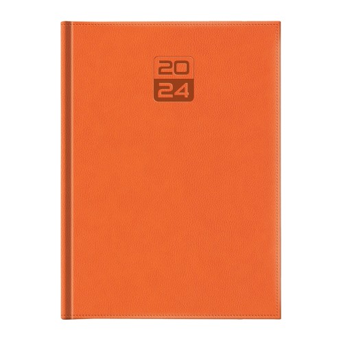 Agenda Dakota, A4, datata, hartie ivory, coperta orange