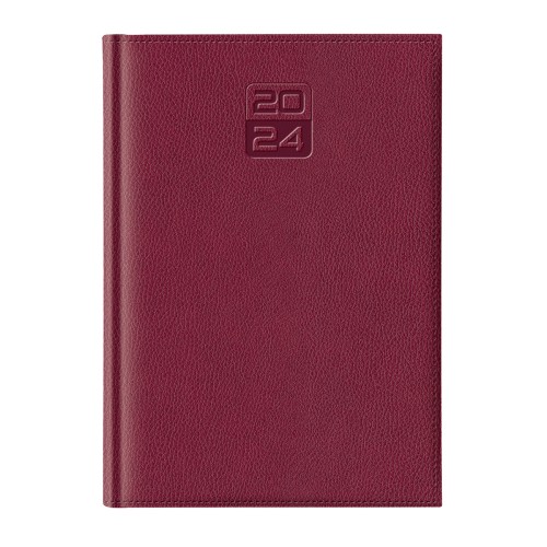 Agenda Dakota, A5, datata, hartie ivory, coperta bordeaux
