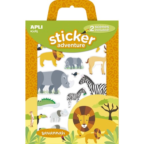 Set autocolante Adventure, APLI, tema Savana