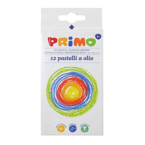 Creioane cerate Morocolor Primo, 12 culori/blister
