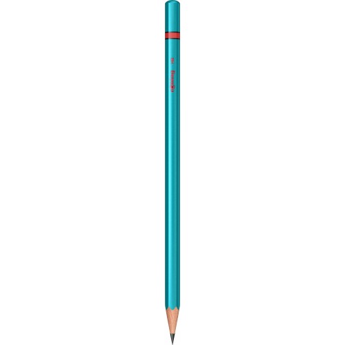 Creion Grafit Rotring Woodcase Metallic Albastru HB