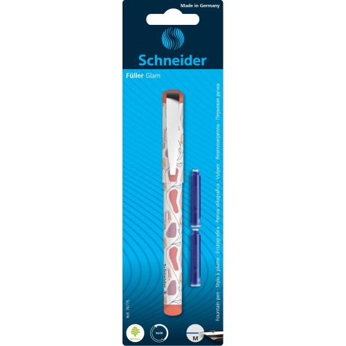Stilou Schneider Glam + 2 rezerve, blister, portocaliu