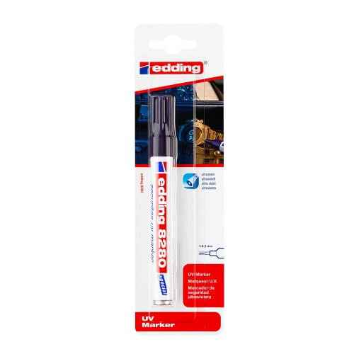 Marker Edding 8280 UV permanent, varf 1.5-3 mm, blister