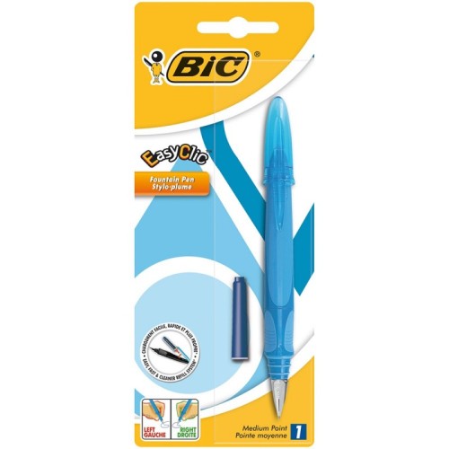 Stilou Bic EasyClic, varf M, diverse culori, blister