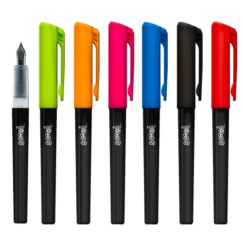 Stilou S-Cool corp negru, capac color