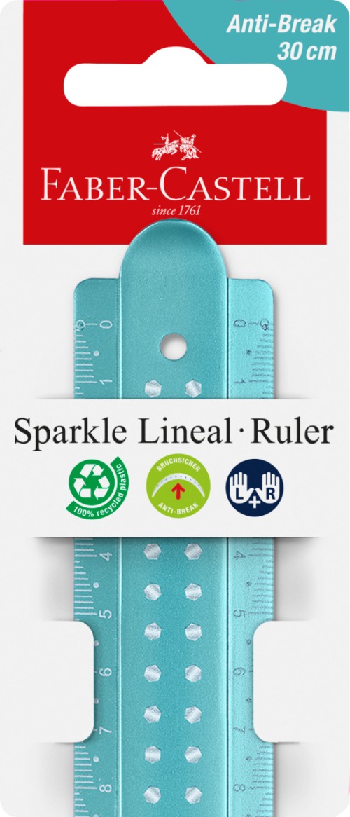 RIGLA 30CM SPARKLE FABER-CASTELL