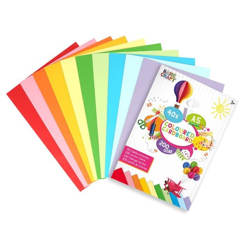 Carton color, 40 file, A5, 200 g
