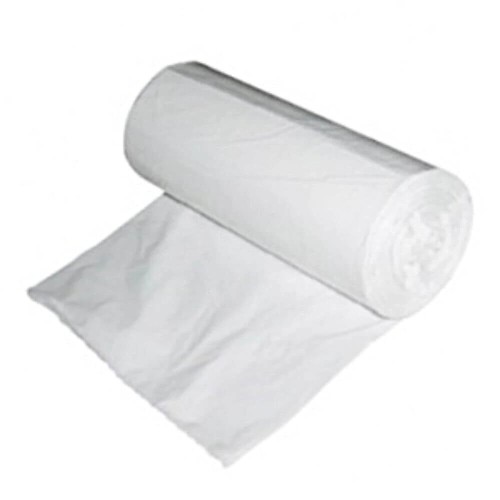 Sac 35 litri, HDPE, culoare alba/transparenta, 50 saci/rola