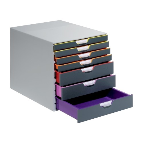 Organizator cu sertare Durable Varicolor, 7 sertare