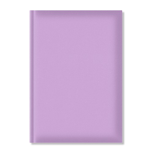Agenda nedatata A5, hartie offset alb, coperta lila