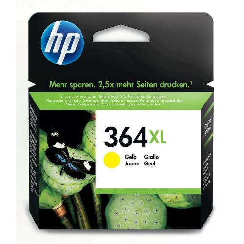 Cartus cu cerneala original HP CB325EE, 750 pagini, galben