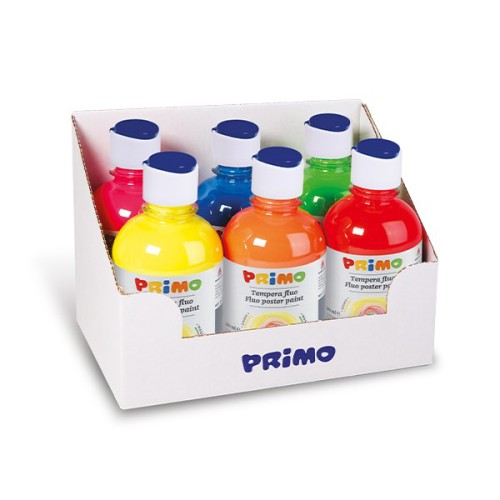 Set guase fluorescente Morocolor, 300 ml, 6 culori/set