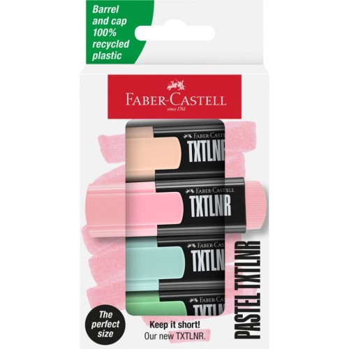 TEXTMARKER MINI SET 4 PASTEL FABER-CASTELL