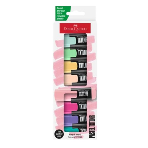 TEXTMARKER MINI SET 8 PASTEL FABER-CASTELL