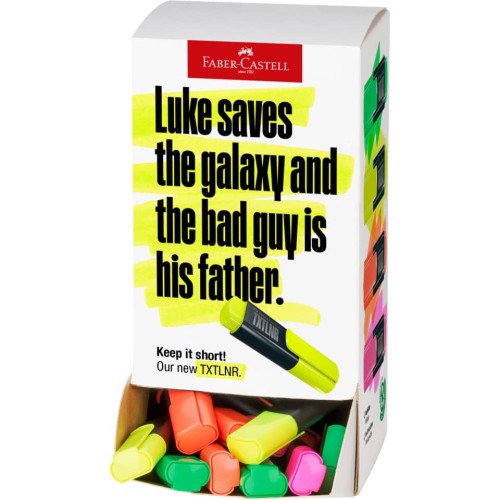 DISPLAY 60 BUC TEXTMARKER MINI SUPERFLUORESCENT FABER-CASTELL