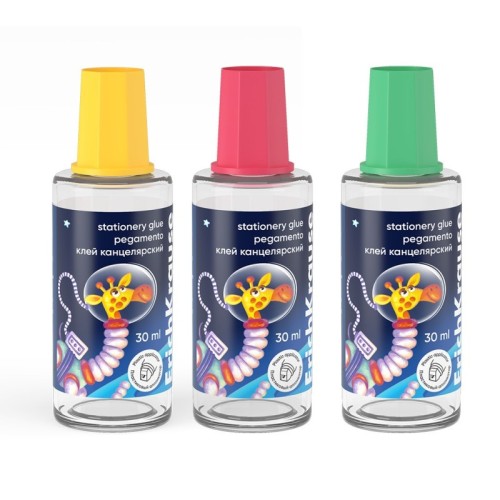Lipici lichid ErichKrause 30 ml animals space, cu pensula