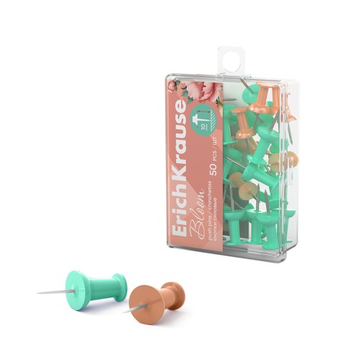 Pioneze panou pluta ErichKrause 50 buc/set pastel bloom