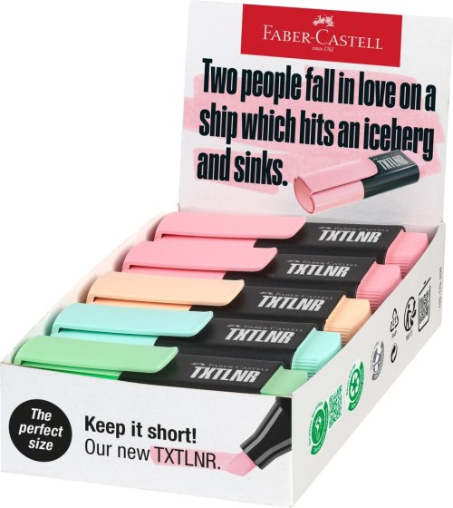 TEXTMARKER MINI PASTEL CULORI ASORTATE MODEL A FABER-CASTELL
