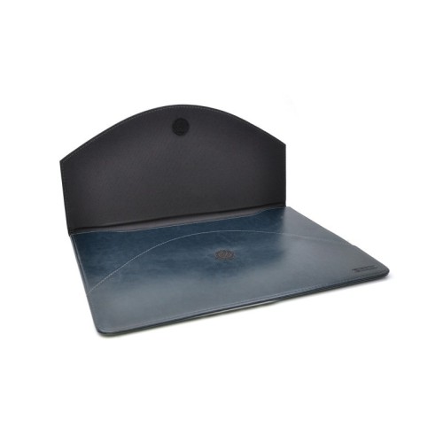 Mapa A4 Fraga premium imitatie piele clapa scai, bleumarin