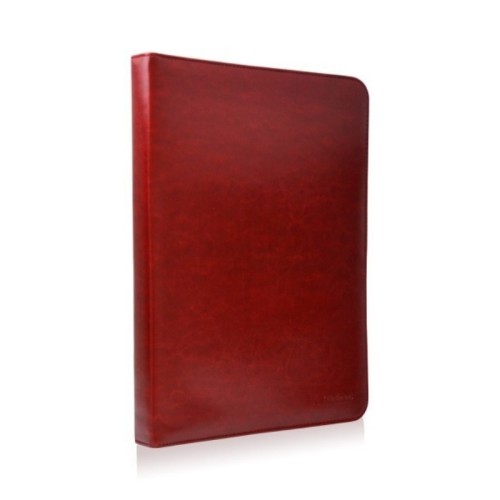 Mapa A4 Fraga premium imitatie piele organizator cu fermoar, visiniu