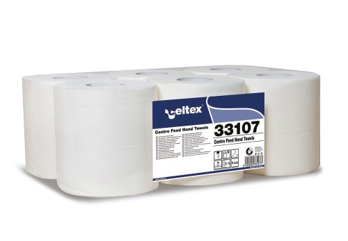 Rola prosop derulare centrala Celtex, 1 strat, 790 portii, 300 m, 6 role/bax