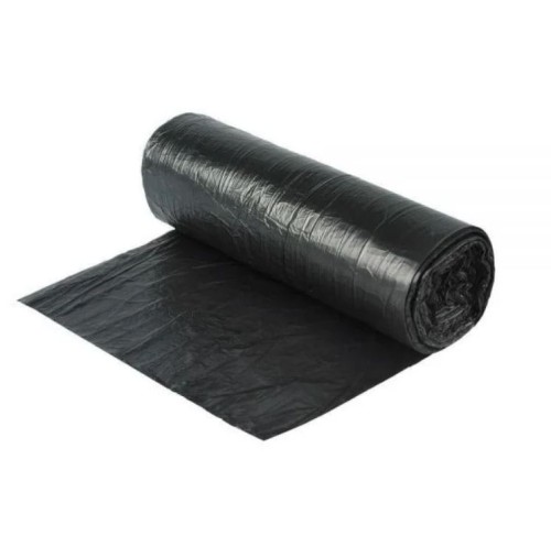 Saci menajeri LDPE negri, 240L, 110x125 cm, 10 bucati/rola