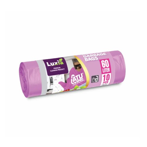 Saci menaj cu urechi HDLD 60L, aroma capsuni, 10 bucati/rola
