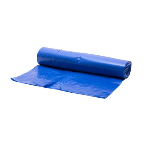 Saci menaj LDPE, albastru, 240L, 30 microni, 10 bucati/rola