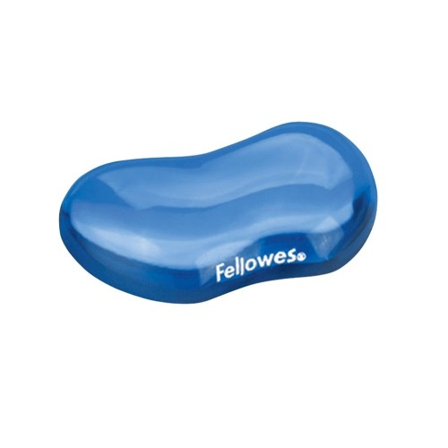 Suport ergonomic cu gel, Fellowes, pentru incheieturi, albastru