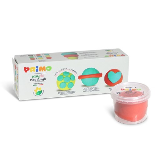 Plastilina Morocolor Primo, 3 culori in recipient plastic, 100g