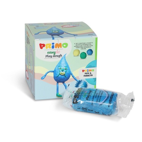 Cub creativ Morocolor Primo Cubido plastilina, 3 culori a 60 g, design picatura