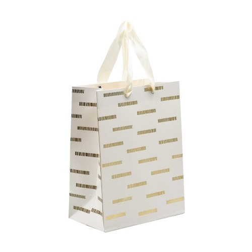 Punga cadou 18x23x10 cm, design auriu