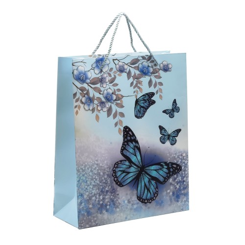 Punga cadou 26x32x10 cm, design fluturi